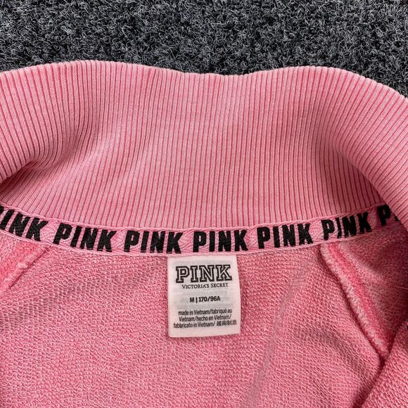 Victoria Secret PINK Pullover Women's 1/2 Long Sleeve Sweatshirt Size Medium - Picture 6 of 6